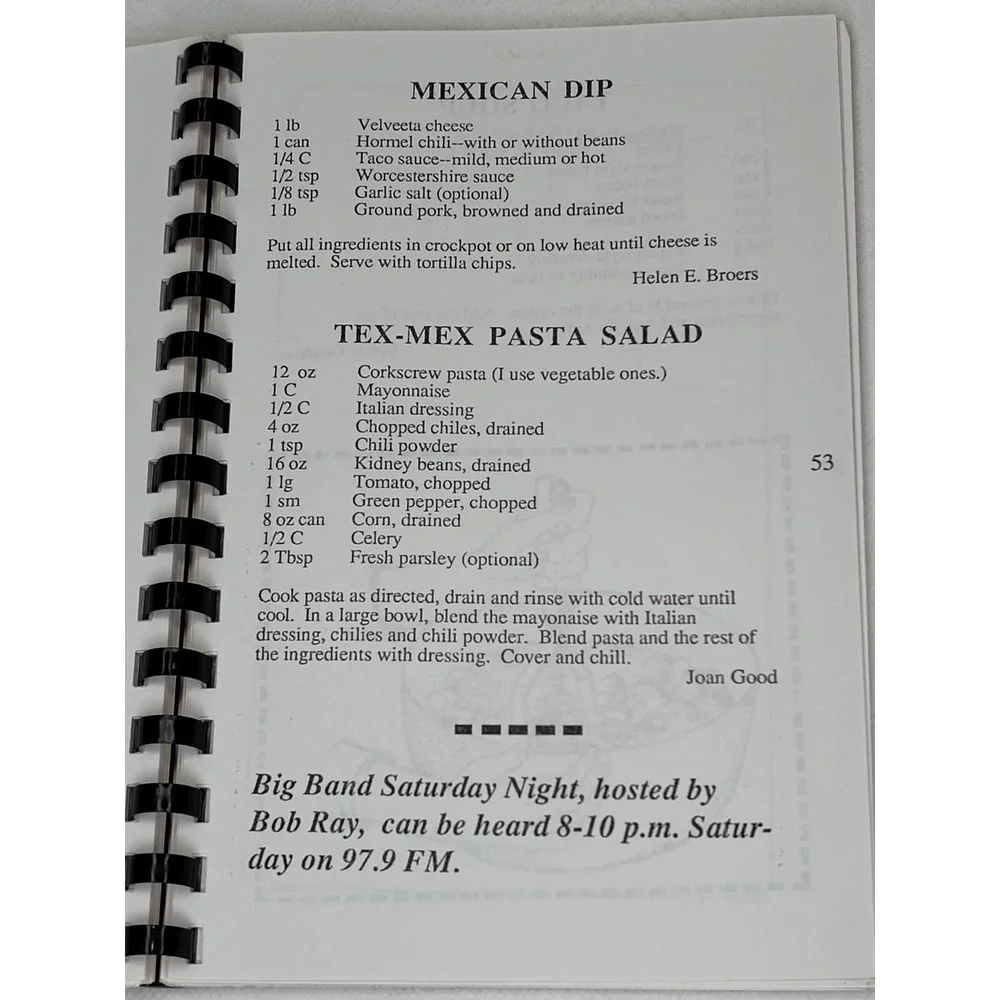 Cookbook KCMR‎ ETHNICS Cooking 1997 Radio Food Very VTG Great Rare SEE